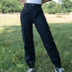 Black Tapered Pants